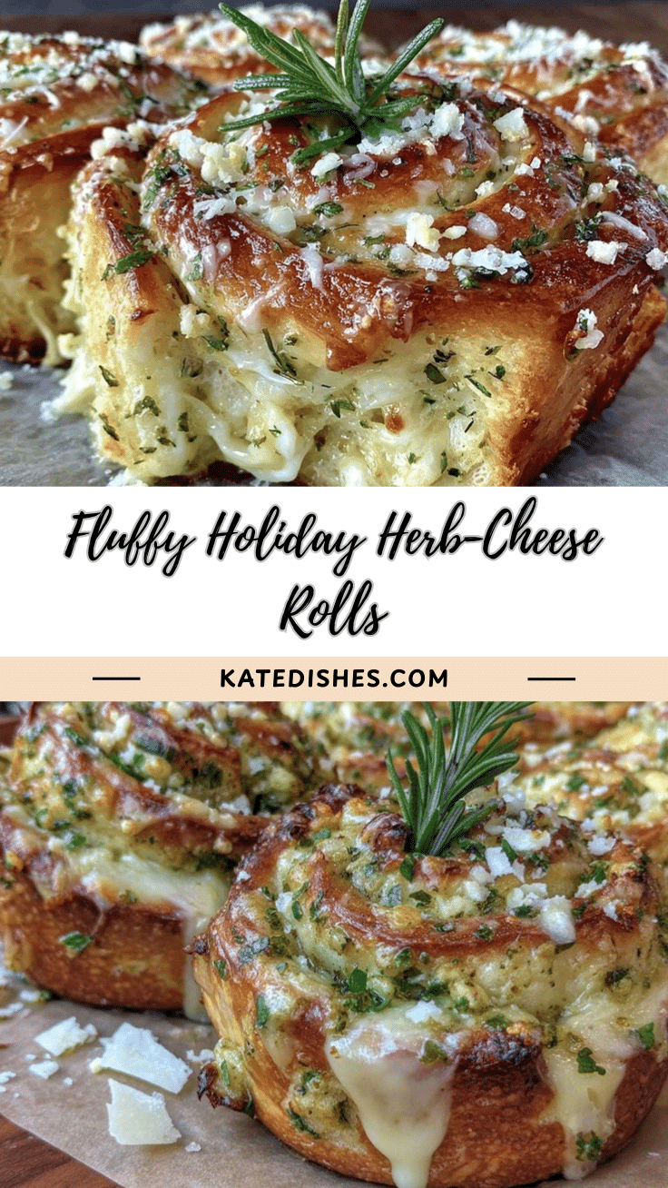 Fluffy Holiday Herb-Cheese Rolls recipe