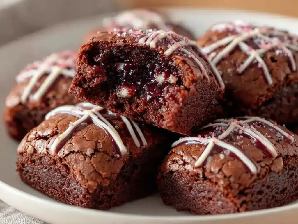 football-shaped brownie bites - featured image
