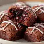 football-shaped brownie bites - featured image