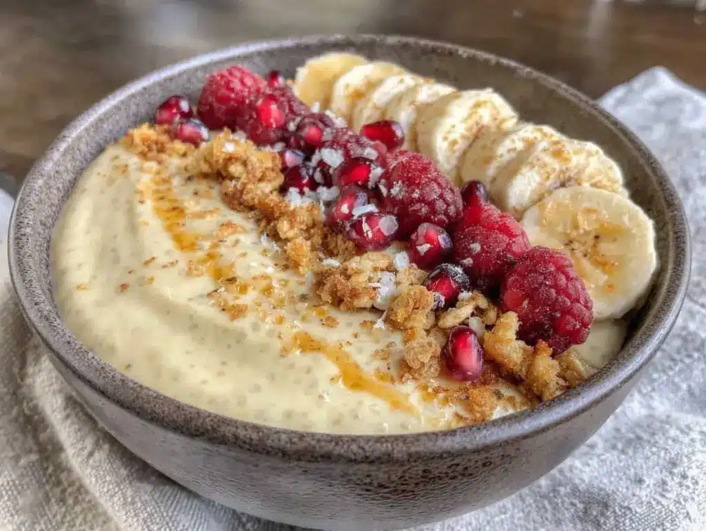 fresh chia pudding bowl - featured image