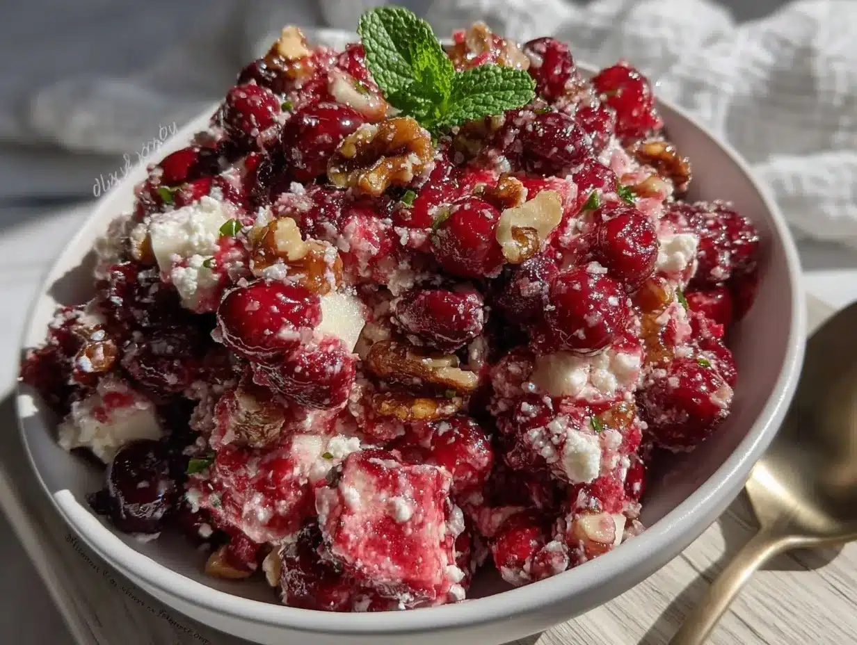 fresh cranberry salad preparation steps