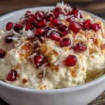 fresh creamy cottage cheese bowl with pomegranate - featured image