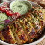 fresh lemon-herb chicken dinner bowl - featured image