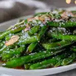 green beans with toasted almonds - featured image