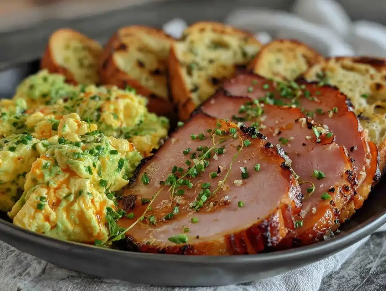 Green Eggs and Ham Breakfast Platter preparation steps