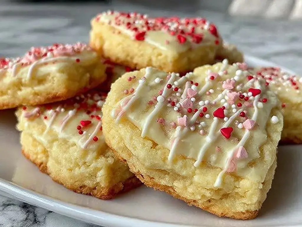 heart-shaped sugar cookies - featured image