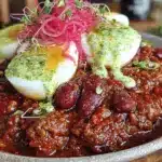 hearty chili dinner bowl - featured image