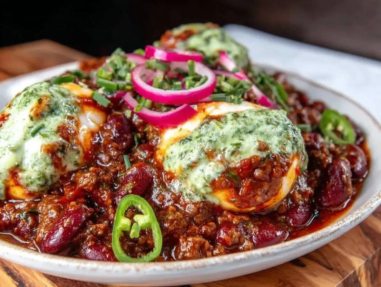 hearty chili dinner bowl preparation steps