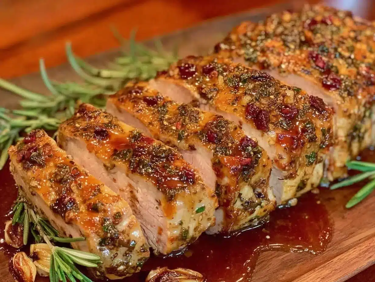 herb-crusted Italian pork loin preparation steps