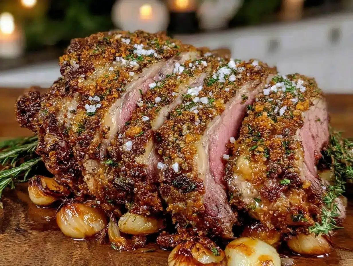 herb-crusted prime rib roast preparation steps