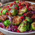 honey-mustard Brussels sprouts salad - featured image
