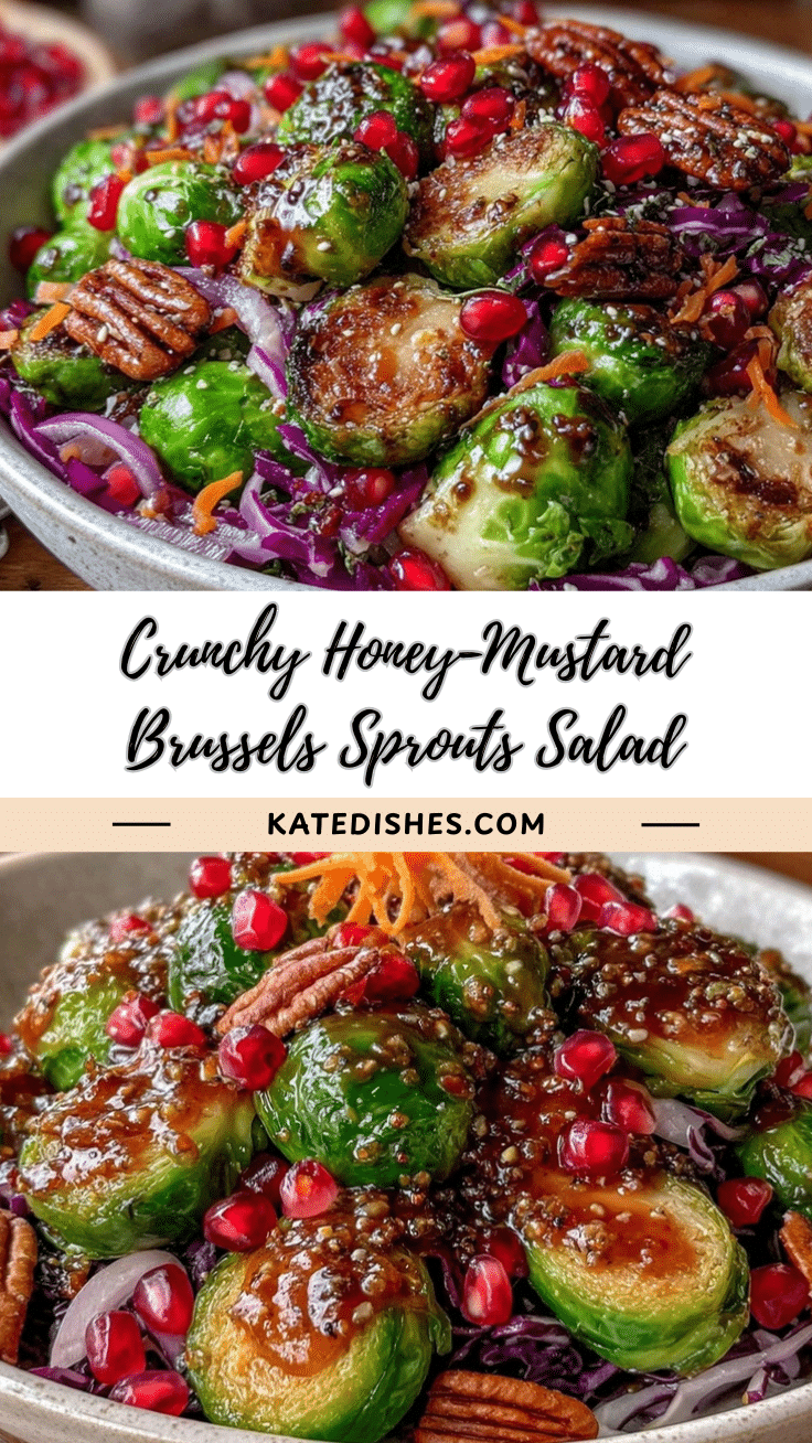 honey-mustard Brussels sprouts salad recipe
