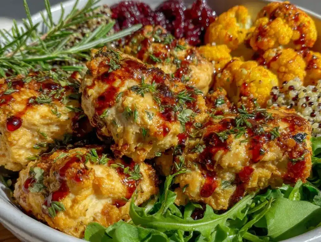 lemon-herb chicken dinner bowl - featured image
