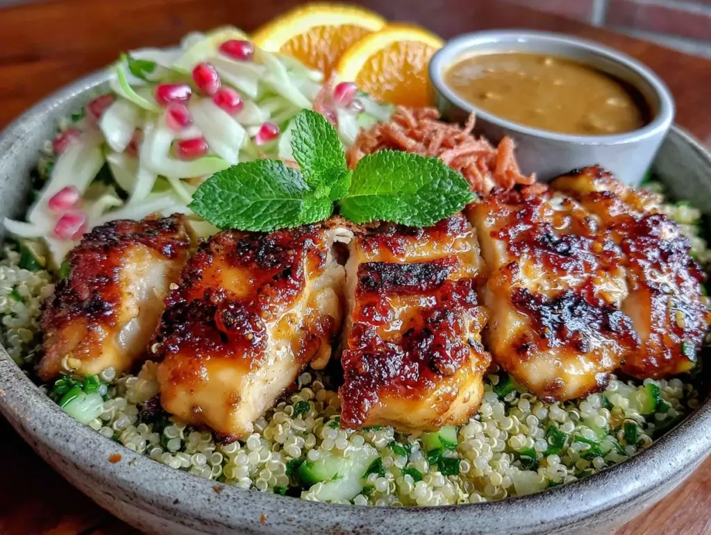 lemon-herb chicken nourish bowl - featured image