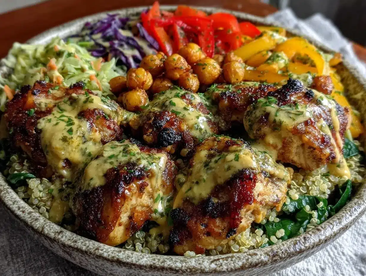 lemon-herb chicken nourish bowl preparation steps