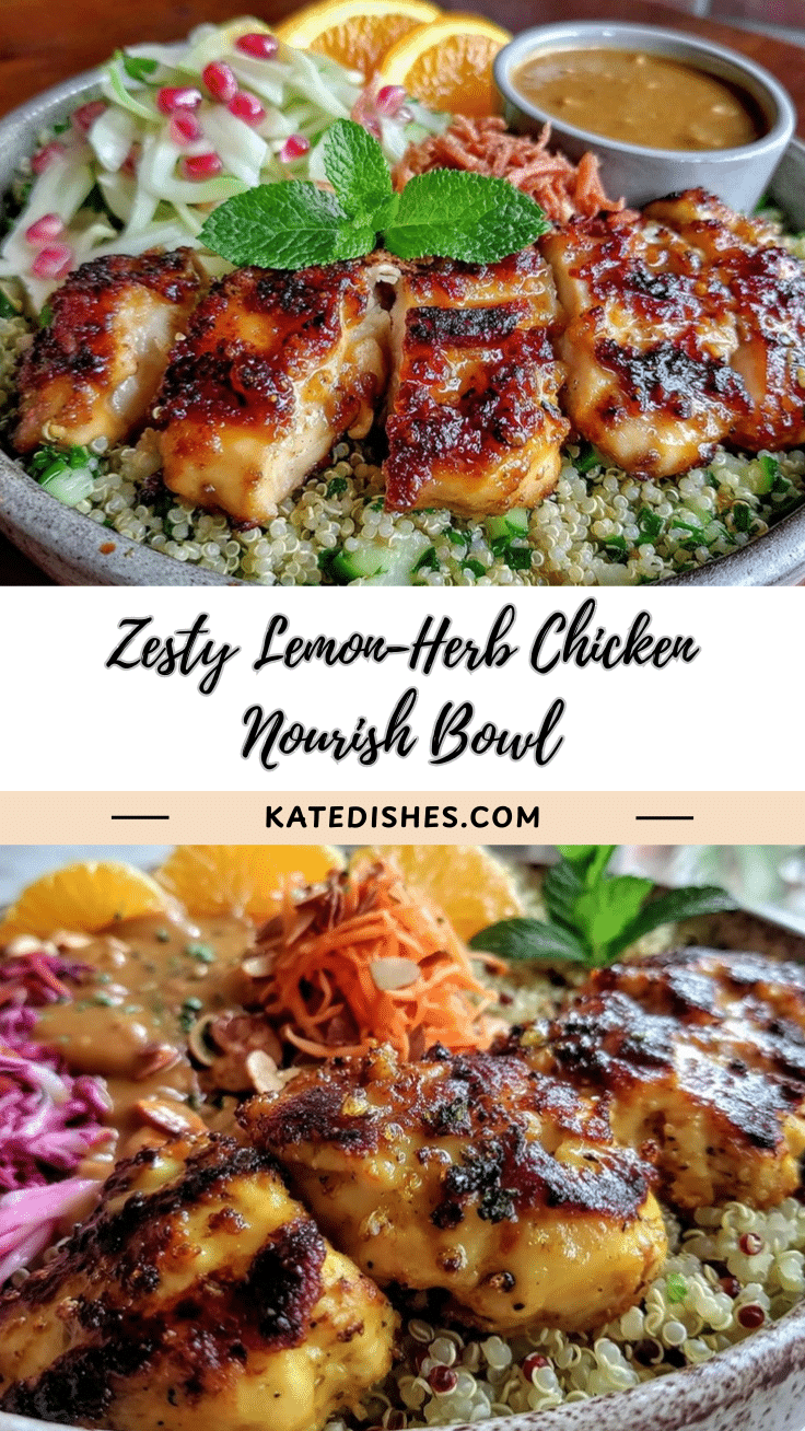 lemon-herb chicken nourish bowl recipe
