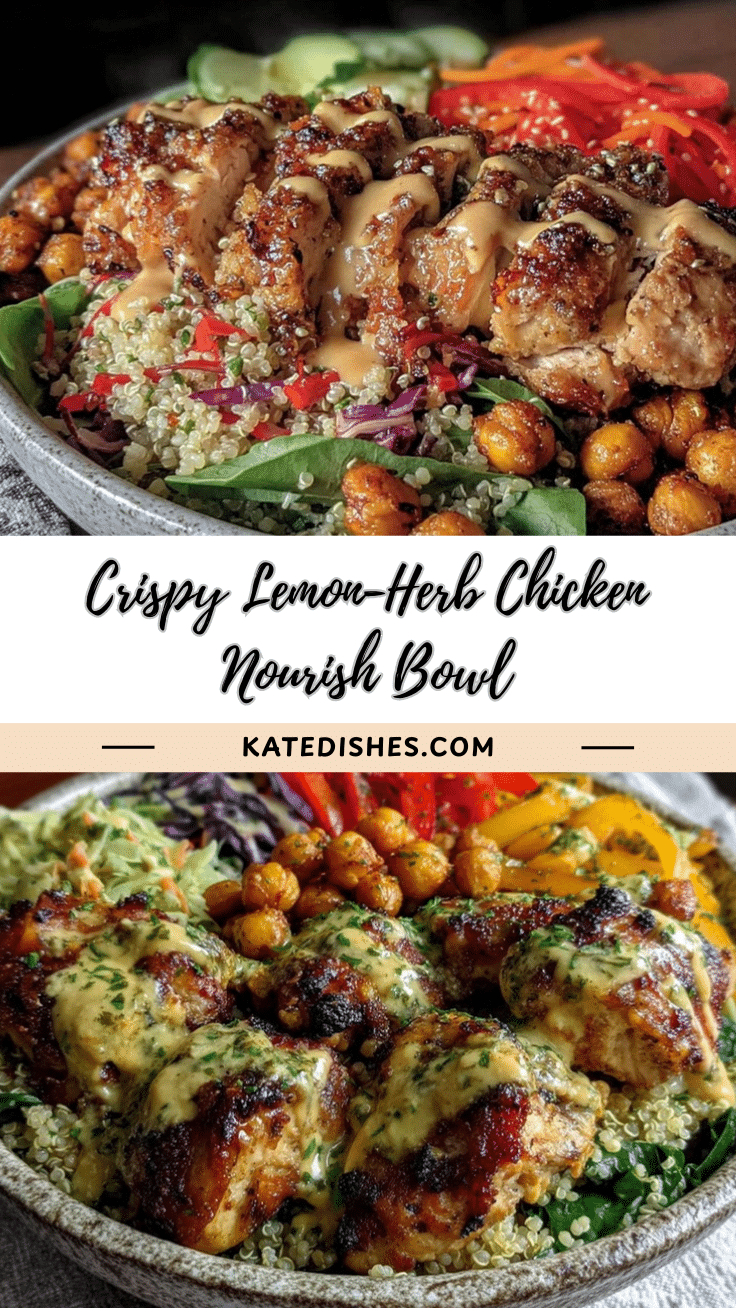 lemon-herb chicken nourish bowl recipe