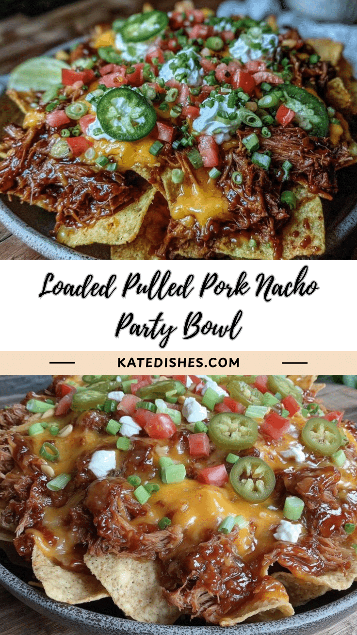 loaded pulled pork nacho party bowl recipe