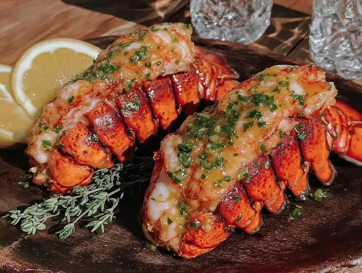 lobster tail with garlic butter preparation steps