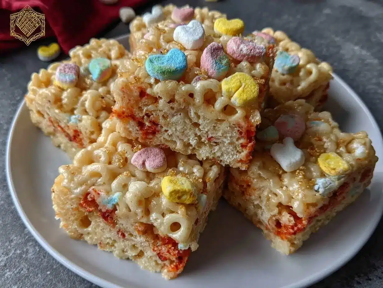 Lucky Charms Rice Krispie Treats preparation steps