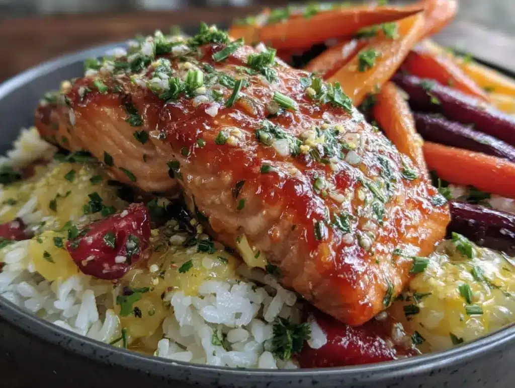 miso-glazed salmon bowl - featured image