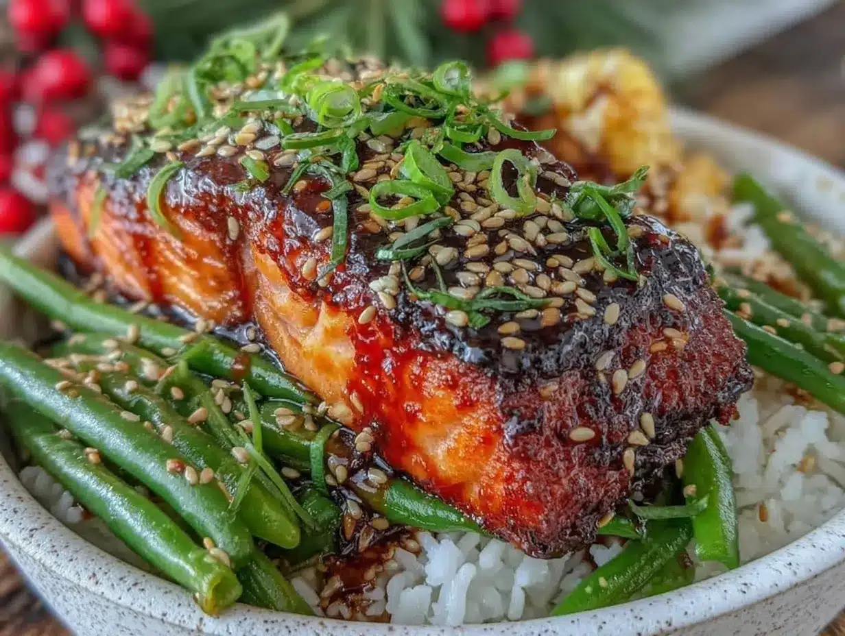 miso-glazed salmon bowl preparation steps