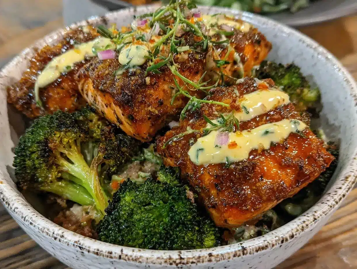 miso-glazed salmon bowl preparation steps