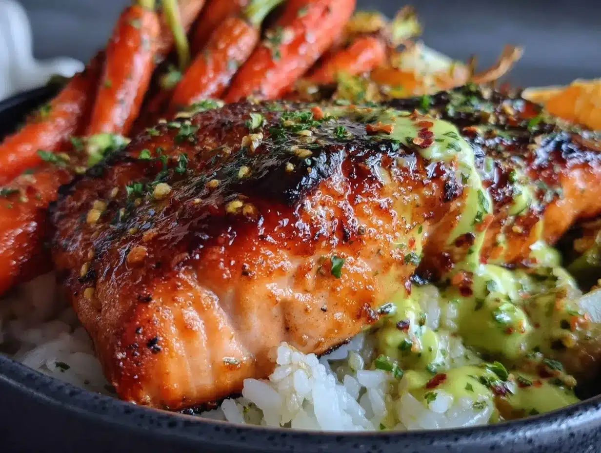 miso-glazed salmon bowl preparation steps