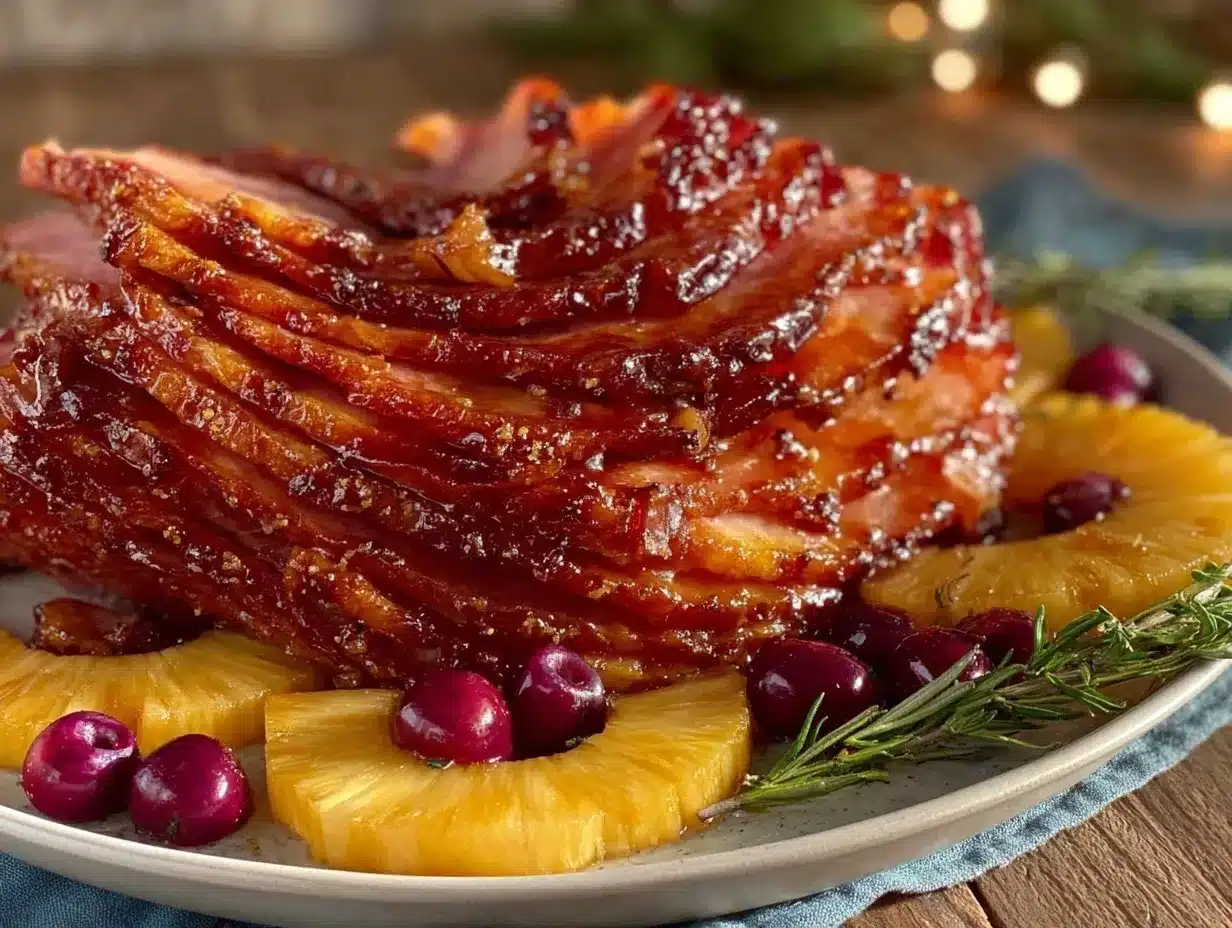 oven-roasted holiday ham preparation steps