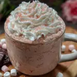 pink velvet hot chocolate - featured image