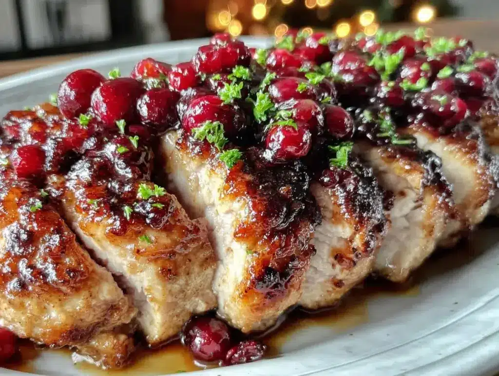 pork tenderloin with cranberry orange relish - featured image