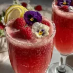 raspberry rose mocktail - featured image