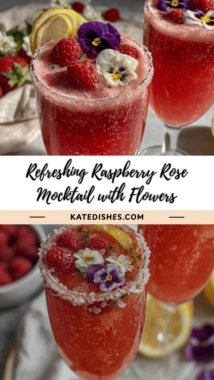 raspberry rose mocktail recipe