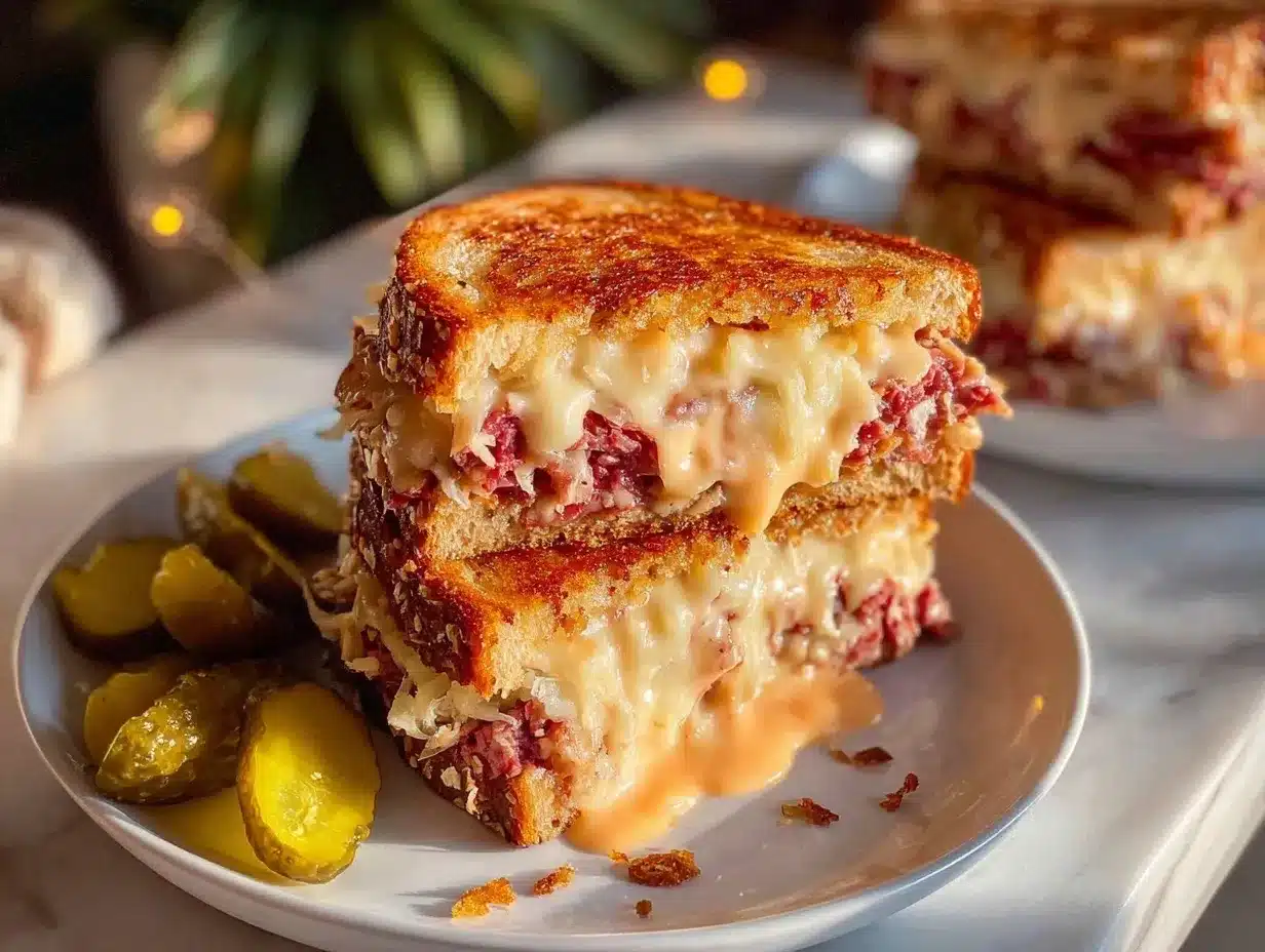 Reuben sandwich preparation steps