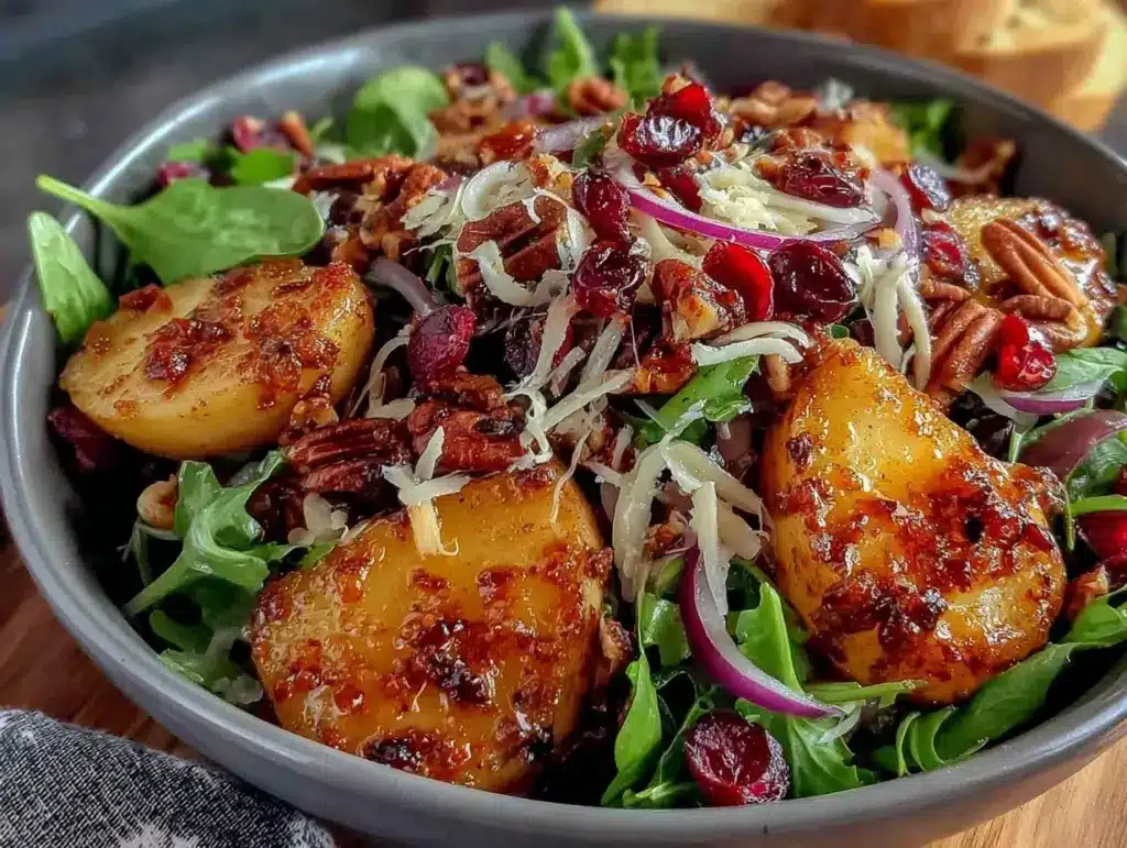 roasted apple salad - featured image