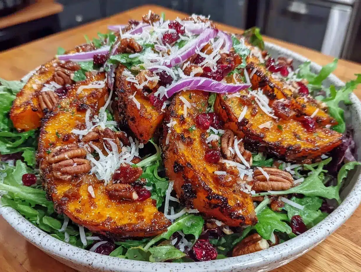 roasted apple salad preparation steps