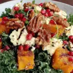 roasted squash and pomegranate salad - featured image