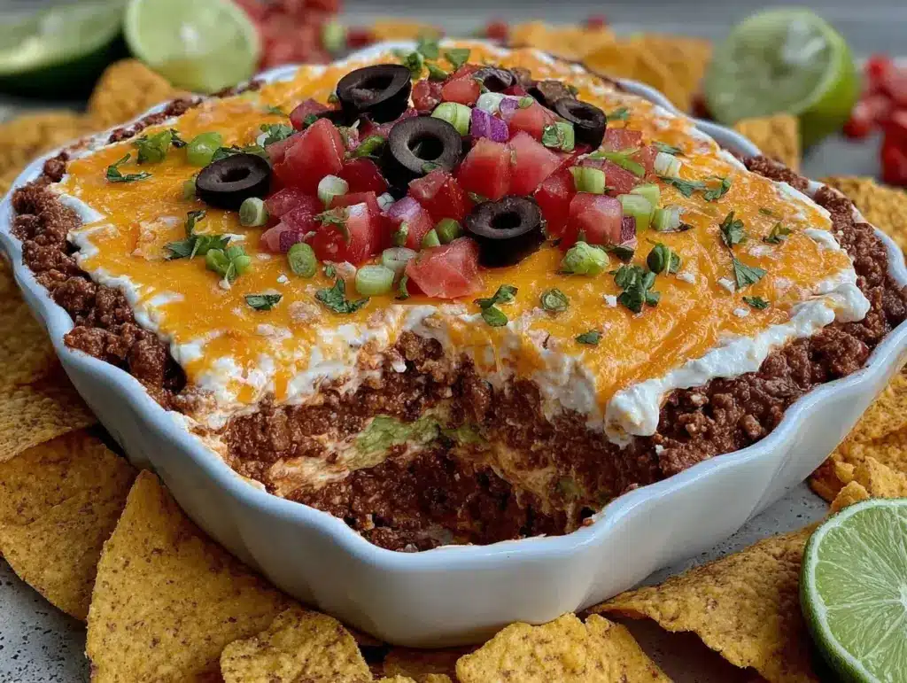 Seven-Layer Taco Dip Stadium Bowl - featured image