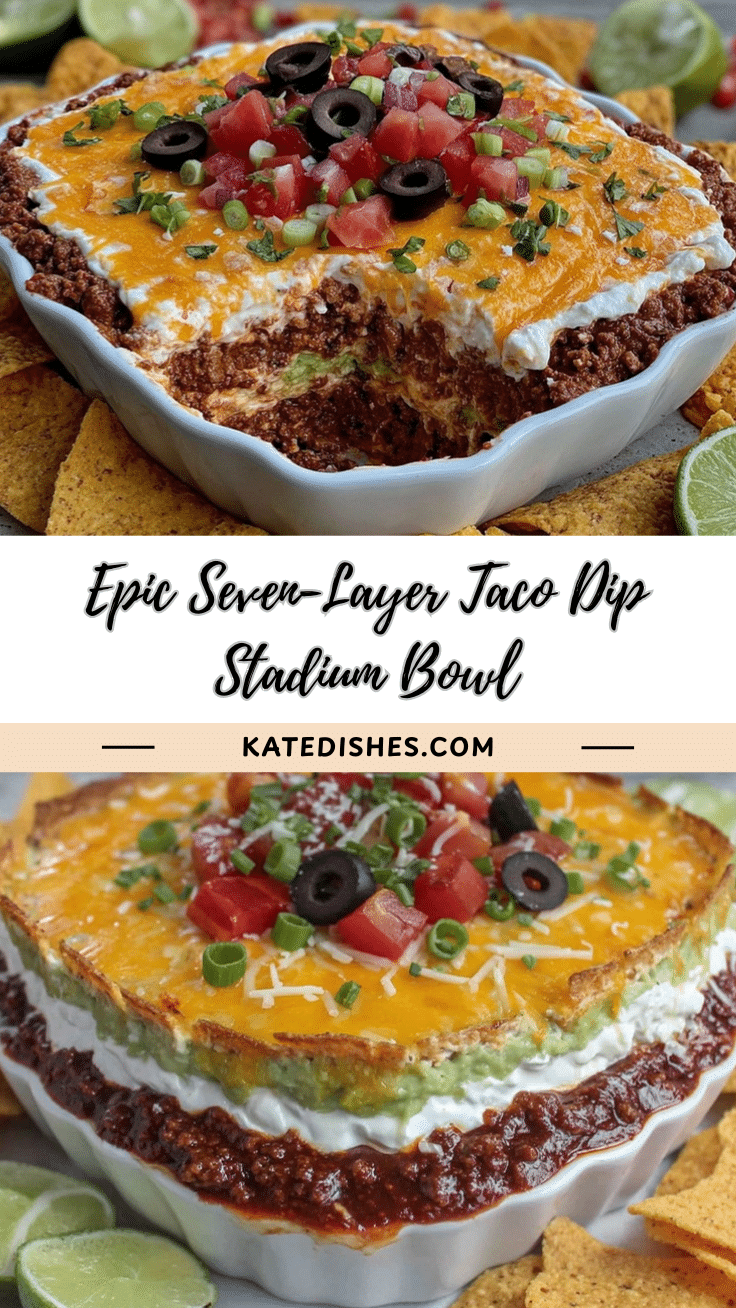 Seven-Layer Taco Dip Stadium Bowl recipe