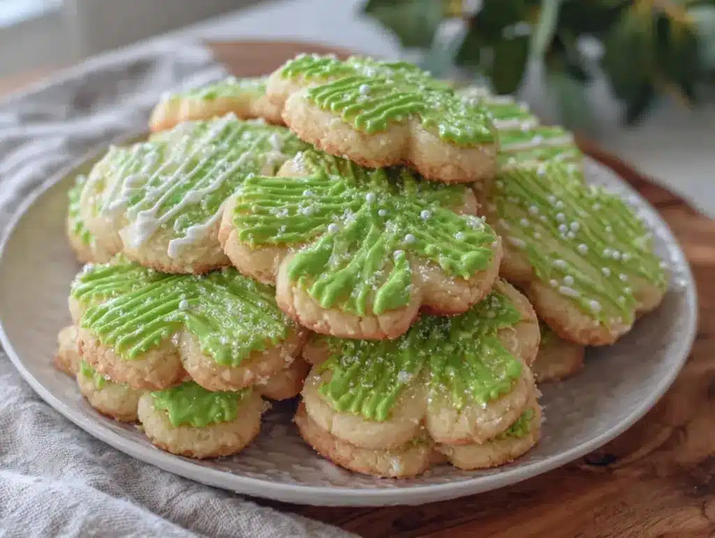shamrock sugar cookies - featured image