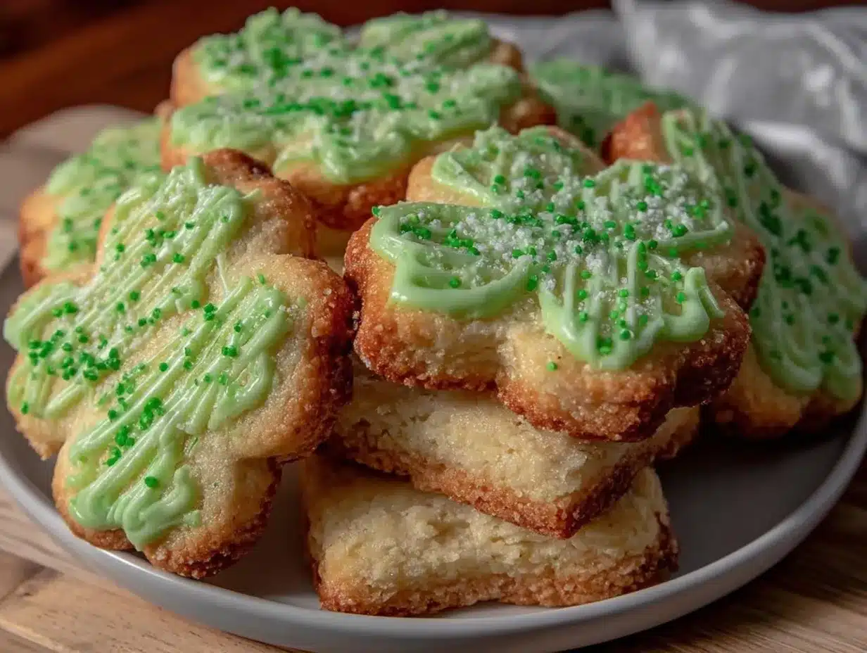 shamrock sugar cookies preparation steps