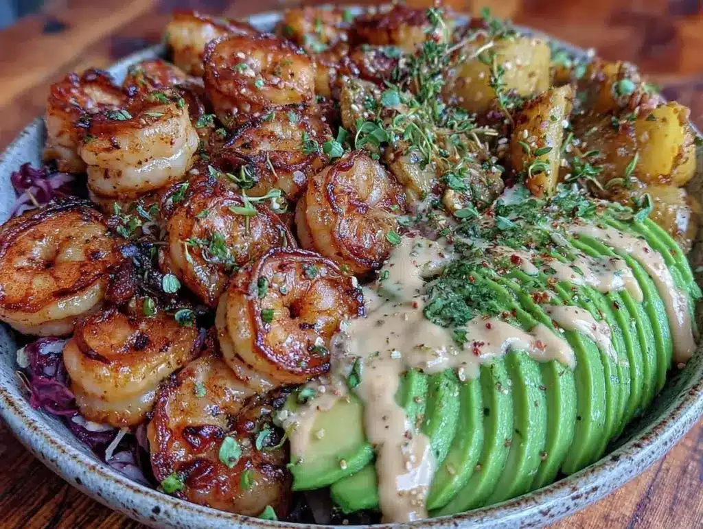 shrimp scampi bowl - featured image