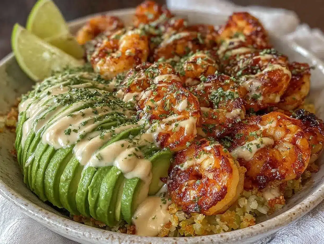 shrimp scampi bowl preparation steps