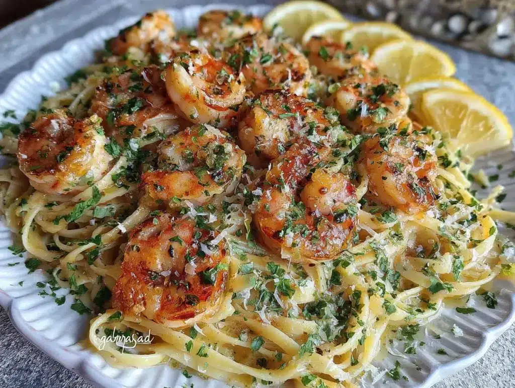 Shrimp scampi linguine - featured image