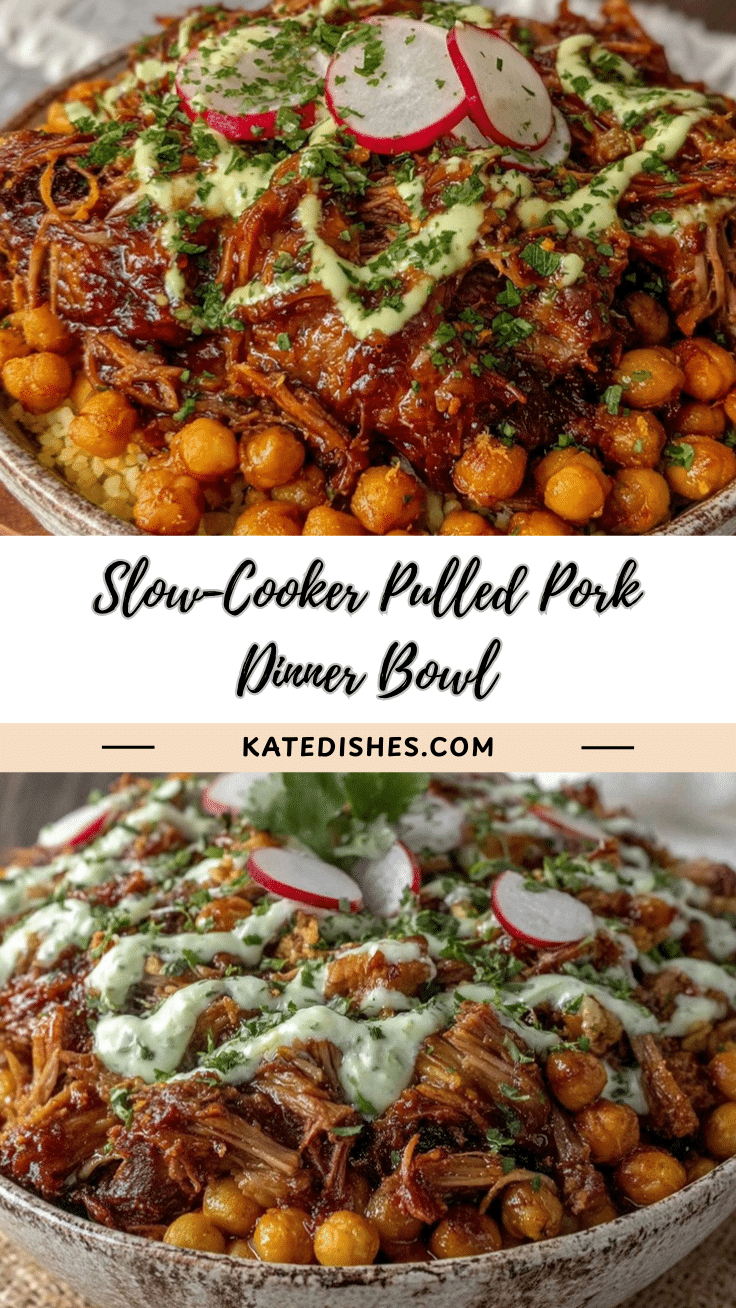 slow-cooker pulled pork dinner bowl recipe