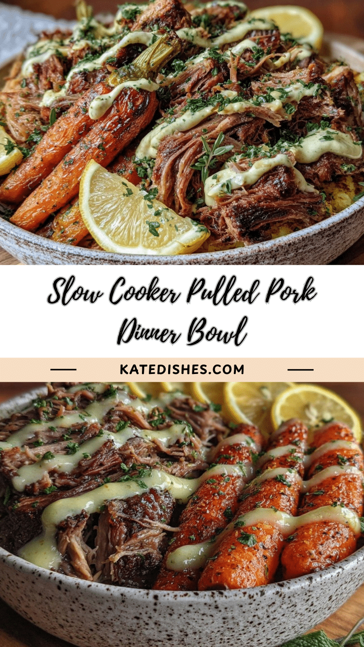 slow cooker pulled pork dinner bowl recipe
