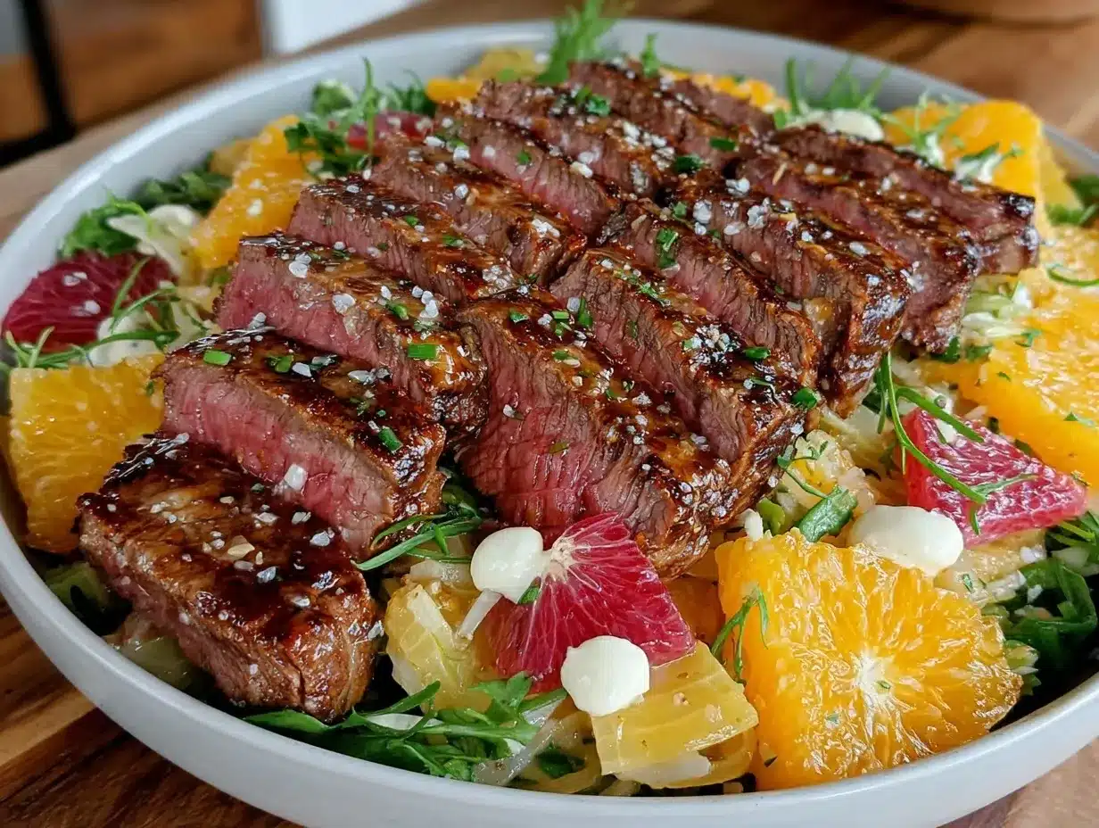 steak strips dinner bowl preparation steps