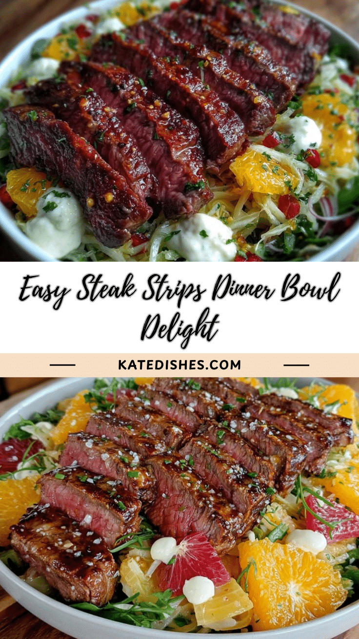 steak strips dinner bowl recipe