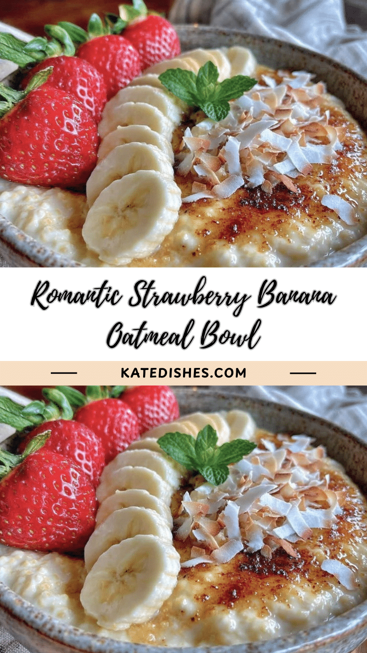 strawberry banana oatmeal bowl recipe