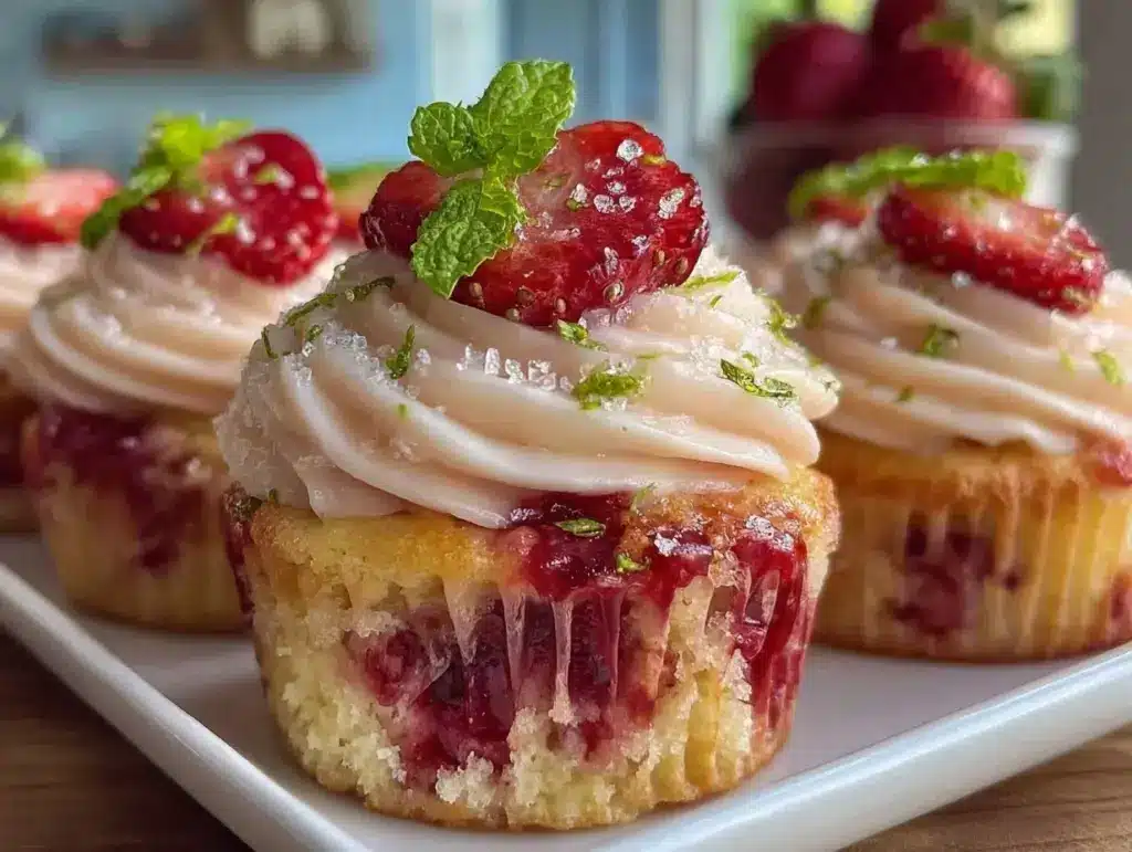 Strawberry Daiquiri Cupcakes - featured image